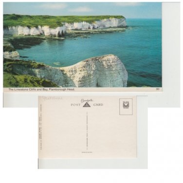Yorkshire Postcard Limestone Cliffs Flamborough Head. Mauritron #315