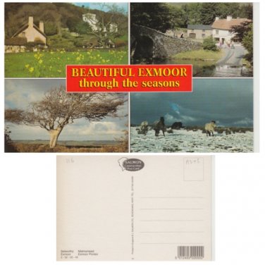 Somerset Postcard Beautiful Exmoor Multiview. Mauritron #316