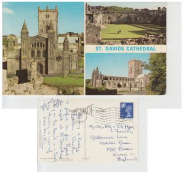 Pembrokeshire Postcard St. David's Cathedral Multiview Mauritron 347