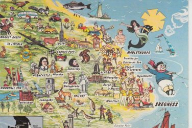Skegness Map   Postcard. Mauritron PC396-213588