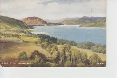 Loch Fyne Argyllshire Postcard. Mauritron PC450-213845