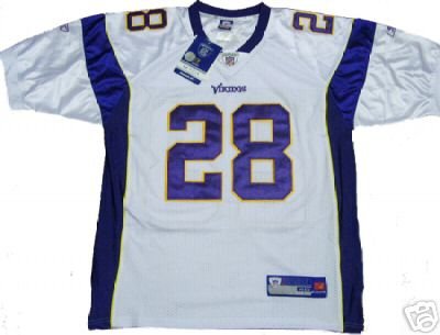 Peterson #28 Minnesota Vikings NFL White Jersey 52