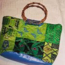 JEWEL TONED QUILTED BAG