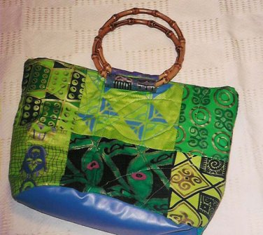 JEWEL TONED QUILTED BAG