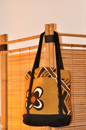 MUSTARD MUD CLOTH TOTE