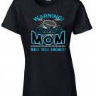 Hockey Mom, Warning Hockey Mom Will Yell Loudly Shirt