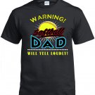 Softball Dad, Warning Softball Dad Will Yell Loudly Shirt