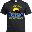 Softball Grandpa, Warning Softball Grandpa Will Yell Loudly Shirt