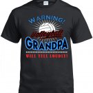 Volleyball  Grandpa, Warning Volleyball Grandpa Will Yell Loudly Shirt
