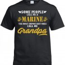 Marine Grandpa, Some People Call Me A Marine The Most Important ones Call Me Grandpa Shirt