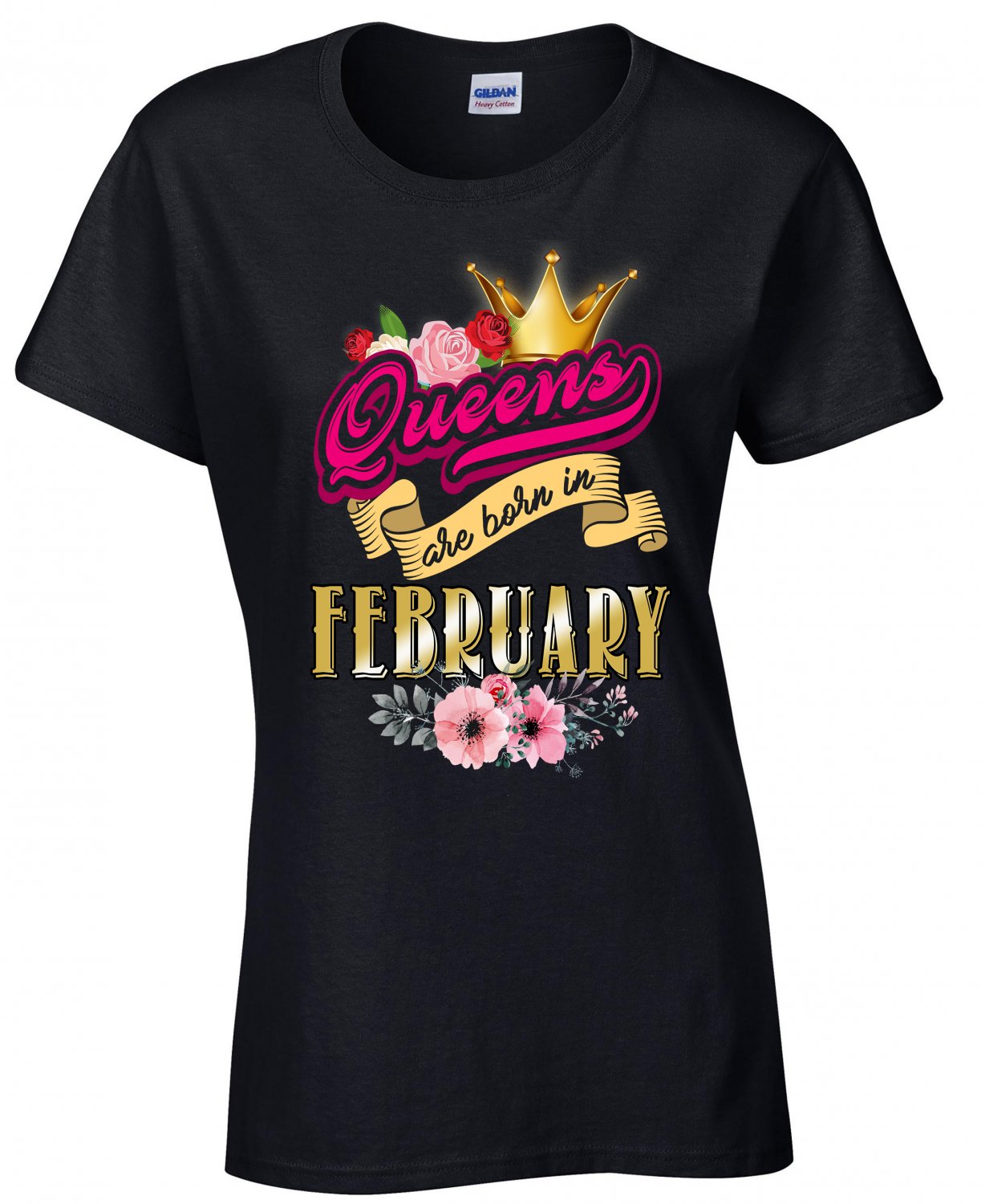 Queens Are Born In February, Queen's Birthday Month, Birthday Shirt