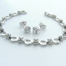 Open Heart Bracelet and Earrings
