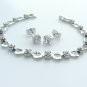 Open Heart Bracelet and Earrings