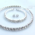 Clear Crystal Tri Set 002