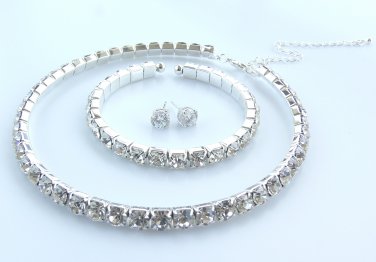 Clear Crystal Tri Set 002