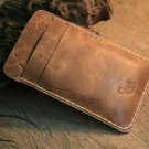 Rugged Leather iphone 4 Wallet & Card Holder/ iPhone pouch