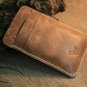 Rugged Leather iphone 4 Wallet & Card Holder/ iPhone pouch