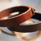 Couple Bracelet, Leather Custom Bracelet, His and Hers Leather Bracelet, Matching Cuff / Wristband