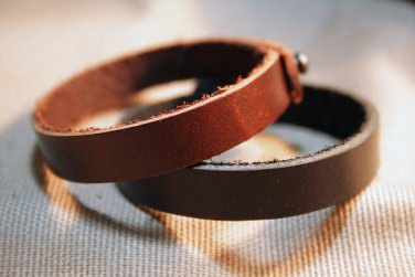 Couple Bracelet, Leather Custom Bracelet, His and Hers Leather Bracelet, Matching Cuff / Wristband