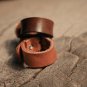 Couple Ring, Leather Ring, Matching Couple Ring, Personalized Couple Ring, Custom Ring