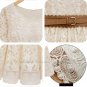 Ladies Crew Neck Short Sleeve Lace One-Piece Dress