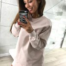 Size L Pink Pullover Women Sweatshirt DM1011