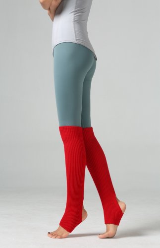 Size Free Red 2 Sets 55cm Women Knitted Yoga Ballet Dancing Socks DM1023