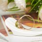 Natural 3.0ct Prehnite 14K rose gold rings