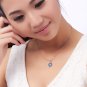 Natural 2.75ct blue topaz and Surrounding with 14pcs natural diamond 14K rose gold pendant