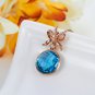 Natural 6.4ct tanzanite and Surrounding with 9pcs natural diamond 14K rose gold pendant