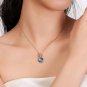 Natural 6.4ct tanzanite and Surrounding with 9pcs natural diamond 14K rose gold pendant
