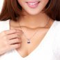 Natural 1.40ct tanzanite and Surrounding with 12pcs natural diamond 18K white gold pendant