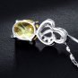 Natural citrine oval cut 1.56ct pendant set in sterling silver
