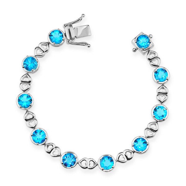 Topaz sterling silver bracelet
