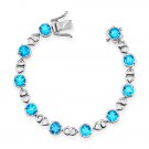 Topaz sterling silver bracelet