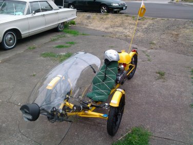 BUMBLE BEE RECUMBENT TADPOLE 49CC MOTOR ASSISTED BICYCLE HYBRID TRIKE