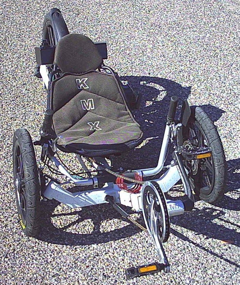 KMX recumbent tandem tadpole bicycle class tadpole trike