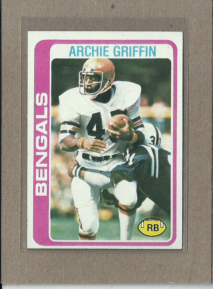 1978 Topps Football Archie Griffin Bengals 55