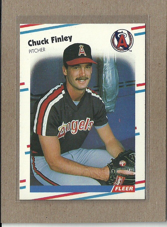 1988 Fleer Baseball Chuck Finley Angels 489