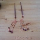 Southwest Hair Sticks of Copper and Red Creek Jasper HR1736 -17