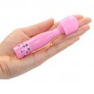 Mini Pink Magic Wand Vibrator with Diamonds ( Batteries Included ) Free S&H!