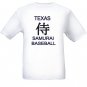 Texas Samurai Baseball T-shirt Support Darvish and Rangers XL