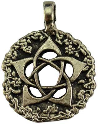 Garden Pentagram amulet