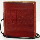 Pocket leather blank book w/ cord