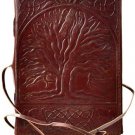 Sacred Oak Tree leather blank book w/ cord