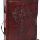 Celtic Cross leather blank book w/ cord