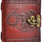 Dragon Refueling leather blank book w/ latch