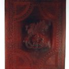 Fighting Griffin leather blank book w/ latch