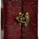 Flower leather w/latch