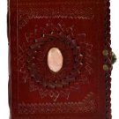Stone Embossed leather w/ latch
